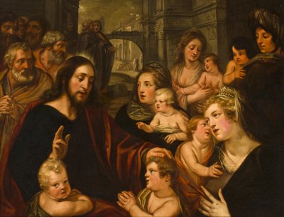 Christ Blessing the Children by Studio of Artus Wolfaerts